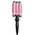 thumbnail image 1 of Rizador de pelo con cerámica Yuyangstore profesional 3 cilindros Rosado, 1 of 8