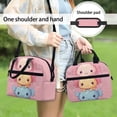thumbnail image 3 of Pzuqiu Cute Axolotl Print Insulated Lunch Tote Bag, Washable Spacious Thermal Lunch Box with Adjustable Shoulder Strap for School Travel Picnic, Leakproof Durable Cooler Bag, 3 of 7