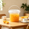 thumbnail image 4 of Clear Food Grade Plastic Storage Buckets With Sealed Lids And Portable Handles For Fruit Snack Dry Goods Pantry And Kitchen Organization, 4 of 6