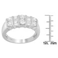 thumbnail image 4 of 14KT White Gold 1 CTTW Round and Baguette-cut Diamond Ring (H-I, I1-I2), 4 of 4