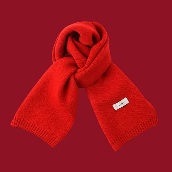 Wancir Winter Scarf Women's Long Plaid Blanket Chunky Winter Fall Warm Scarf Imitation Wool Wrap Shawl