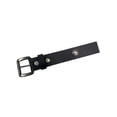 thumbnail image 2 of Derringer Men's Buffalo Nickel Snaps Premium Leather Belt, Solid Black (48), 2 of 2
