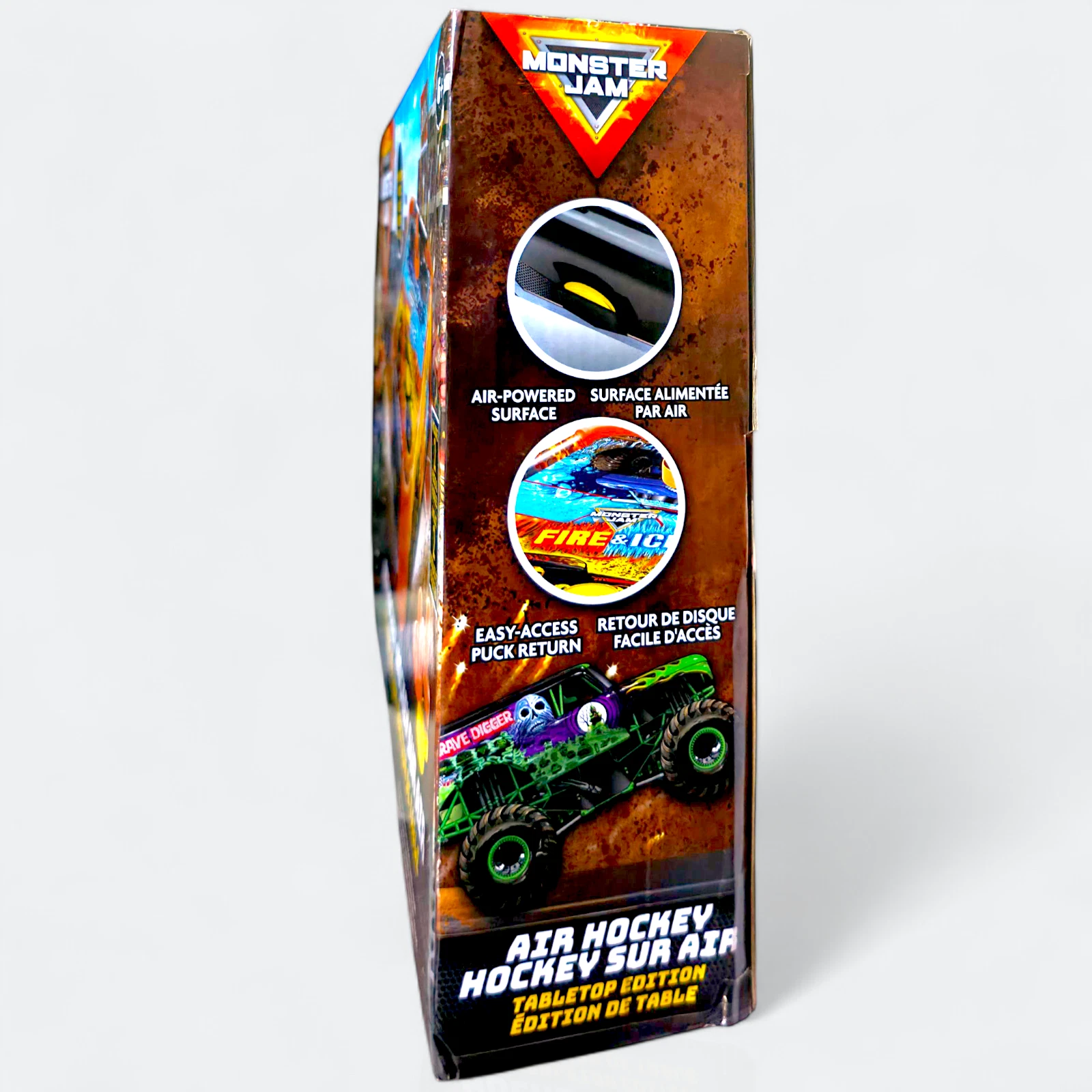 Monster Jam Wooden Electronic Tabletop Air Hockey Table