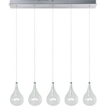 ET2 Larmes E23115-18 30" LED Pendant Light Fixture in Polished Chrome