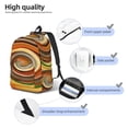 thumbnail image 4 of Bixox Colorful Swirl Printing Canvas Backpack Lightweight Casual Travel Backpack School Backpack Fits 15.6 Inch Notebook, 4 of 5