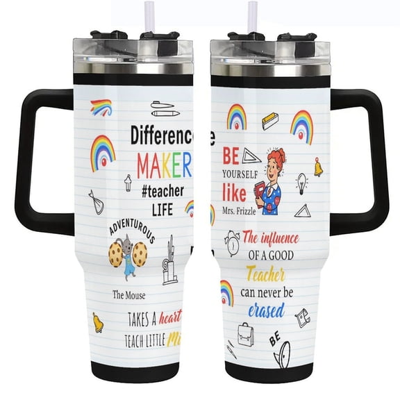 Teacher Appreciation Gifts - Birthday Gifts for Teachers Tumbler 40oz - Best Teachers Gift for Teacher Week, Graduation, Back to School, Christmas