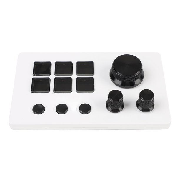 Visuals Keyboard Streaming , Visual Keyboard for Live Streaming, 6 Macro LCD Keys Keyboard with ...