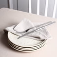 thumbnail image 5 of Stone Lain Dua Mid-Century 4-Piece Dinner Plate Set, Stoneware, Dishwasher Safe, Service for 4, White, 5 of 6