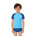 thumbnail image 3 of Girl's Two-Piece Short Sleeve Swimsuits UPF50+ Rash Guard Kids Boys Girls Quick Dry Bathing Suit, 3 of 5