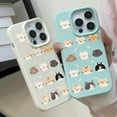 thumbnail image 2 of Designed for iPhone Case,Cute Cat Fish Pattern Matte Silicone Shockproof Protective Cover Phone Case (iPhone 14 Pro Max,White), 2 of 4