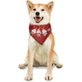 thumbnail image 2 of Red Dog Bandanas Christmas Pet Bandana Girl Boy Washable Triangle Kerchief Polyester Triangle Handkerchief, 2 of 3