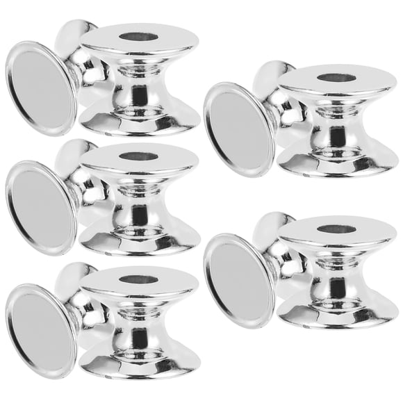 Minkissy 10Pcs Silver Kitchen Cupboard Handles for Furniture Knobs with Modern Style
