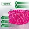thumbnail image 6 of Tupkee LED Rope Light Pink - 24 Feet 7.3 m, for Indoor and Outdoor use - 10MM Diameter - 144 LED Long Life Bulbs Decorative Rope Tube Lights, 6 of 7