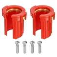 thumbnail image 1 of Uxcell 2 Paquete Tuerca de Montaje de Grifo, Tuerca de Bloqueo Antideslizante para Grifo de Agua Caliente y Fría (Rojo), 1 of 7