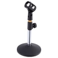 thumbnail image 3 of Miangastore Support de Microphone Relevable Base en Métal Support de Bureau pour Diffusion en Direct Conférence en Ligne, 3 of 8