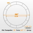 thumbnail image 6 of ExacMe Thicker Trampoline Pad with Opening, Replacement Spring Cover Safety Pads with Storage Bag, Gray 6181-P-GY, 6 of 8