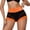 Orange, variant on Wovix Boy Shorts Underwear for Women High Waisted Cotton Boxers Briefs Stretch Panties Comfy Daily Underpants Grey L