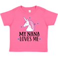 thumbnail image 3 of Inktastic My Nana Loves Me Unicorn Girls Toddler T-Shirt, 3 of 5