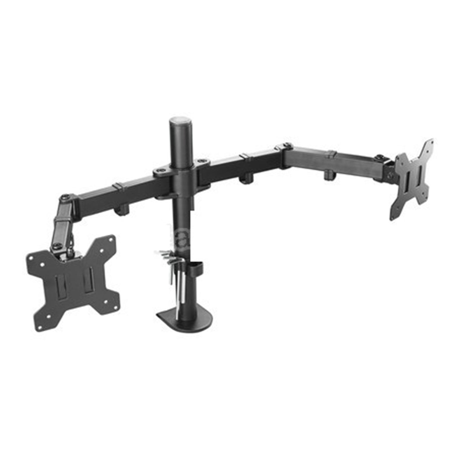 Desktop Clamping Full Motion 360 Degree Dual Monitor Holder Stand 10"-27"LCD LED Monitor Mount Arm Loading 8kgs Each Head ,Flexible and Strong Support