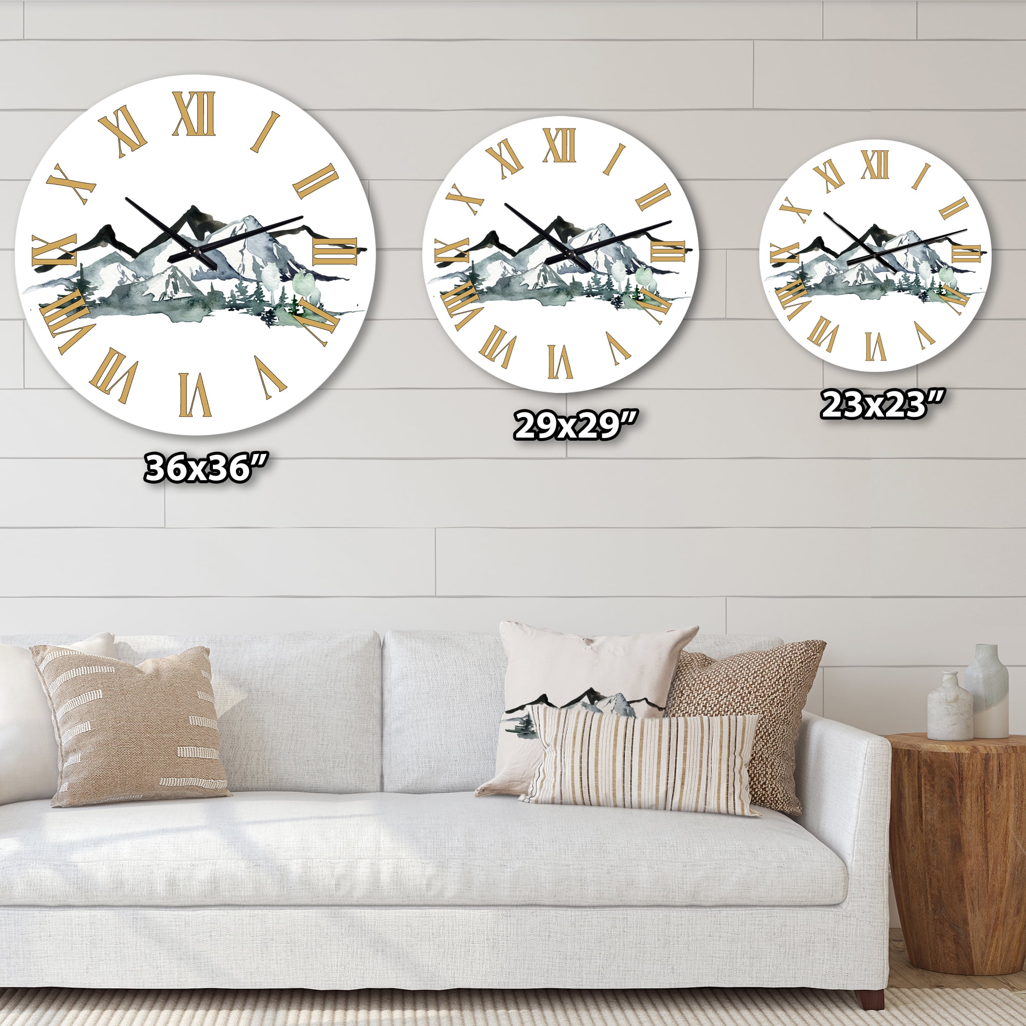 Designart 1 in Quartz Modern/Contemporary Wall Clock