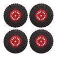 thumbnail image 2 of 4 PCS RC Ruedas y neumáticos de aleación de aluminio para TRAXXAS 1/18 TRX4M Coche de control remoto Rojo YUNYI BRAND  Deportes, 2 of 8