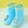 thumbnail image 2 of Otqutp Kids Rain Boots, Toddler Girls Boys Rain Boots Waterproof Water Shoes Non-Slip Mud Boots with Cartoon Pattern, 2 of 4