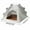 Gray-949, variant on Foldable Portable Pet Tent House, Waterproof Dog Bed for Puppies and Small Animals, Removable Washable Cover with Soft Pad, Cozy Warm Safe Indoor Outdoor Sleeping Space for Cats Dogs