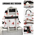 thumbnail image 3 of FORMRS Mini Backpack Purse for Women Travel Daypack Casual Shoulder Bag, Cute Santa Hats Pattern, 3 of 7