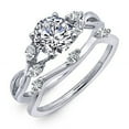 thumbnail image 3 of Lafonn Classic Sterling Silver Platinum Plated Lassire Simulated Diamond Ring (2.12 CTTW), 3 of 5