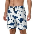 thumbnail image 2 of Haiem Cute Cartoon Dinosaurs Men'S Quick-Dry Swim Trunks: Comfortable Beach Shorts With Mesh Lining And Pockets - Ideal For Swimming And Sunbathing Xx-Large, 2 of 9