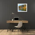 thumbnail image 3 of Fitzharris, Tim 23x20 White Modern Wood Framed Museum Art Print Titled - Santa Ynez Mountains Reflected in Santa Ynez River-California, 3 of 4