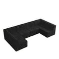 thumbnail image 2 of Newest U shape Modular Sectional Sofa, Compressed Sectional Sofa Modern Minimalist Style Corduroy Couch, Sleeper Sofa for Living Room, Bedroom, Comfy Compressed Sofa Couch, 2 of 7