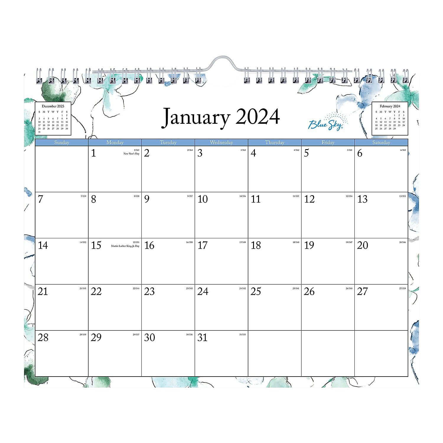 2024 Blue Sky Lindley 11" x 8.75" Monthly Wall Calendar (10159324