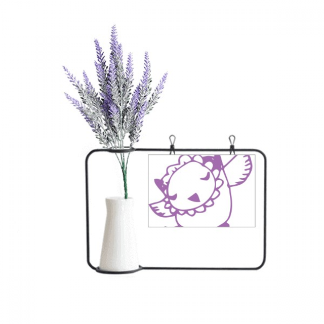 Cartoon Bird Simple Line-drawing Animal Artificial Lavender Flower Vase Bottle Card