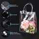 thumbnail image 3 of Uxcell 16 Paquete de Bolsas de Regalo Transparentes, 9" x 6.7" x 2.8" Bolsa de Tote de Plástico Reutilizable, 3 of 7