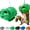 Green, variant on Dinosaur Head Hanging Squirrel Feeder - Funny Novelty Animal Feeder with Rope, Holds Peanuts & Corn, Comedic Backyard Wildlife Entertainment & Garden Yard Outdoor Decor Gift (Black)