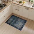 thumbnail image 2 of ODIKA 3'x5' Washable Accent Rug Pet Friendly, Non-Shedding Mat Bulk Farmhouse Abstract Grid Distressed Arch Panel Motifs Brushstroke for Bedside, Nursery Room, 2 of 7