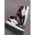 thumbnail image 3 of Plus Size Men's Colorblock Casual Sneakers, Lace Up Soft Sole Flat Comfortable Skate Shoes For Men, Lightweight High-Top Daily Shoes, 3 of 4