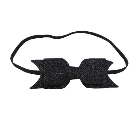 

nsendm Toddler Baby Girls Headband Paillette Bowknot Elastic Hair Band For 8 Year Old Stuff Hairclip Black One Size