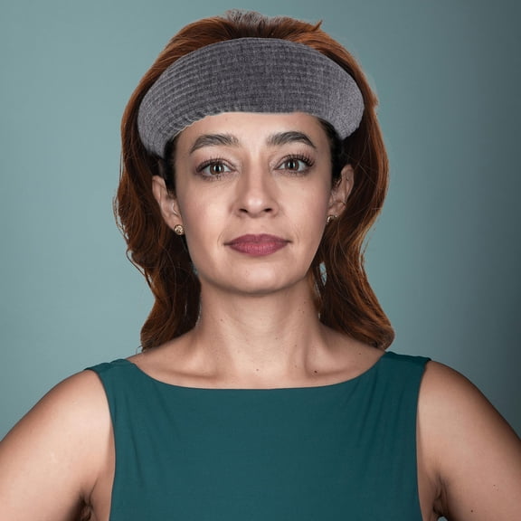 Worgeous Curly Hair Wig with Headband for Women Look Heat Resistant Fiber Light Brown Long Wavy Hairstyle