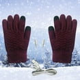 thumbnail image 1 of ShinYu Guantes Calefactables Usb para Mujer, de Invierno, Cálidos, de Doble Cara, con Manos Completas y Recargables Por Usb., 1 of 3