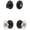 Timeless Bronze, variant on Grandeur 826275 Circulaire Solid Brass Single Cylinder Keyed Entry Knobset And Deadbolt