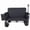 Black-37x24.02x40.94"(DxWxH), variant on NIGSQJB 3-In-1 Heavy-Duty Folding Wagon Cart with 37" Bench Seat &Storage,Ice Pack Bag, 500lbs 180L Capacity Beach Cart w/All-Terrain Wheels for Camping,Sports,Garden,Fishing,Grocery, Black