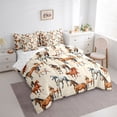 thumbnail image 3 of jejeloiu Rustic Animals Horse 7-Piece Twin Bedding Sets,Western Cowboy Bedding Comforter Set For Men Women Reversible, 3 of 8
