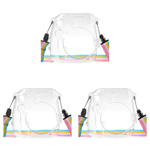 fastboy Instant Camera Cover Outdoor Travel Case Transparent Removable with Strap 1 3Set