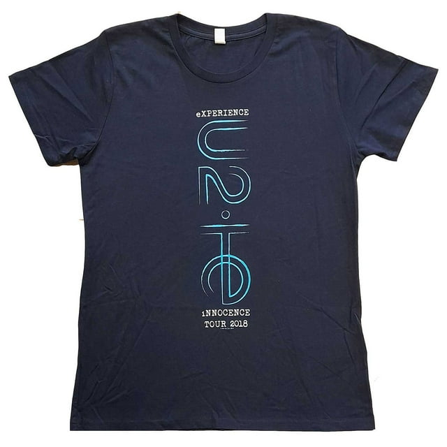 U2 Womens I+E 2018 Tour Dates Back Print Cotton T-Shirt