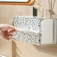 thumbnail image 1 of Caja dispensadora de papel higiénico para baño montada en pared | Instalación sin taladro ni perforación | Organizador para baño, oficina y hogar | Plástico | Verde/Blanco | 8.5x4.9x4.1 pulgadas | 1, 1 of 8