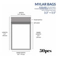 thumbnail image 5 of Sacs Mylar Imperméables Grands, Sacs Réutilisables avec Fenêtre Transparente pour Rangement de Cuisine, Sacs en Aluminium Hermétiques Refermables et Anti-Odeur (Lot de 300), 5 of 5