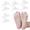 White, variant on KALAKALA 4Pairs Gel Hammer Toe Crest Cushions, Corrector Crests Relieve Foot Pain, Pressure, Discomfort, One Loop Design Hammertoe Gel Support Pads, Flexible Silicone Comfort