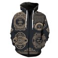 thumbnail image 1 of Sudadera con capucha y cremallera para hombre, estilo europeo y americano, estilo hip hop, informal, divertida, de manga larga, unisex, 1 of 6
